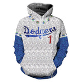 Rocketman Movie Elton John Dodgers Baseball Team Uniform Cosplay Costume Pullover Hoodie