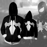 Spiderman Hoodies - Symbiote Spider Man Zip Up Hoodie