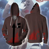 Angels of Death Anime TV Isaac Foster Zack Cosplay Unisex 3D Printed Hoodie Sweatshirt Jacket With Zipper