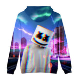 Marshmello Doctom Chris Comstock DJ 5 Celebrity Cosplay Kids Adult Unisex 3D Printed Hoodie Sweatshirt Pullover