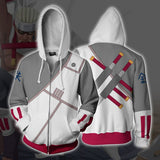 Unisex Killer B Hoodies Naruto Zip Up 3D Print Jacket Sweatshirt