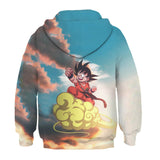 Kids Dragon Ball Anime Son Goku Kakarotto 5 Cosplay 3D Print Sweatshirts Jacket Hoodies for Children