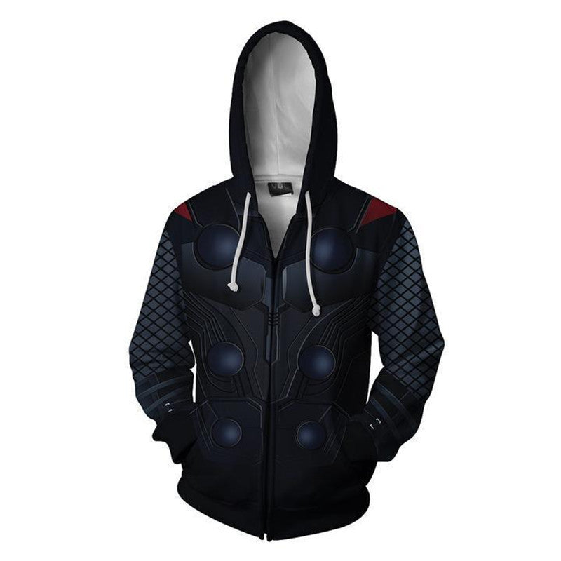 Avengers Movie Thor Odinson 1 Cosplay Unisex 3D Printed Hoodie Sweatshirt Jacket With Zipper