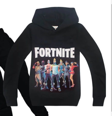 Fortnite Print Long Sleeve Pullover And Top with  Pants Set for Kids