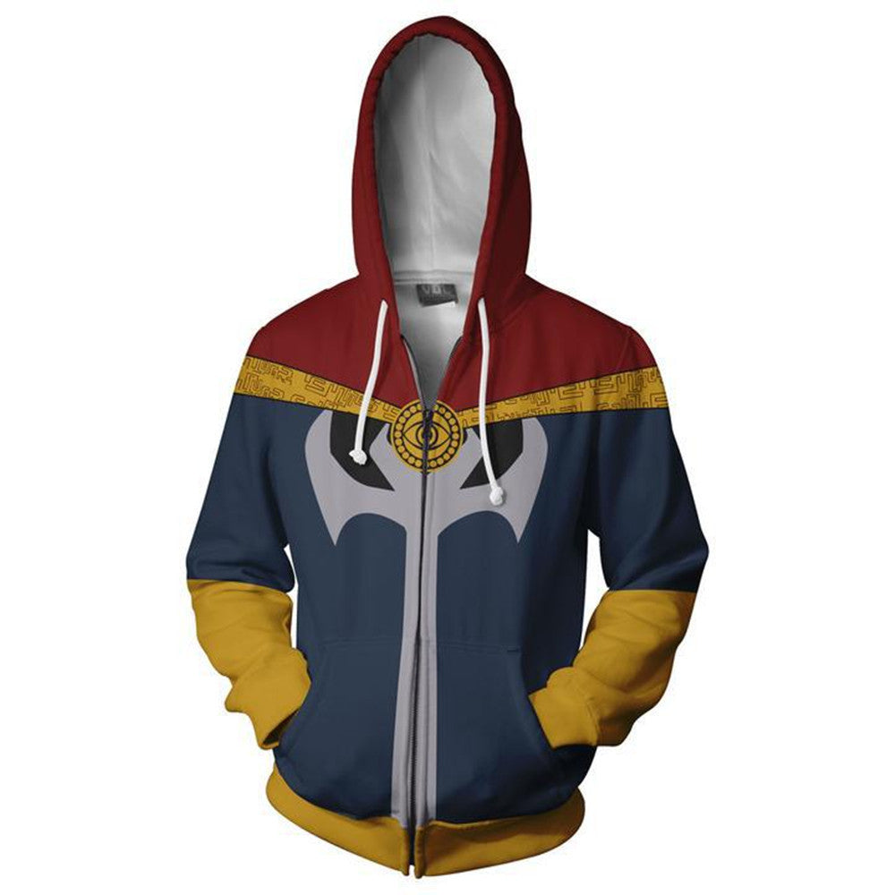 Avengers Infinity War Movie Stephen Doctor Strange Cosplay Unisex 3D Printed Hoodie Sweatshirt Jacket With Zipper