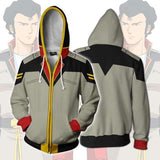 Mobile Suit Gundam Anime Bright Noa Uniform Unisex Adult Cosplay Zip Up 3D Print Hoodie Jacket Sweatshirt