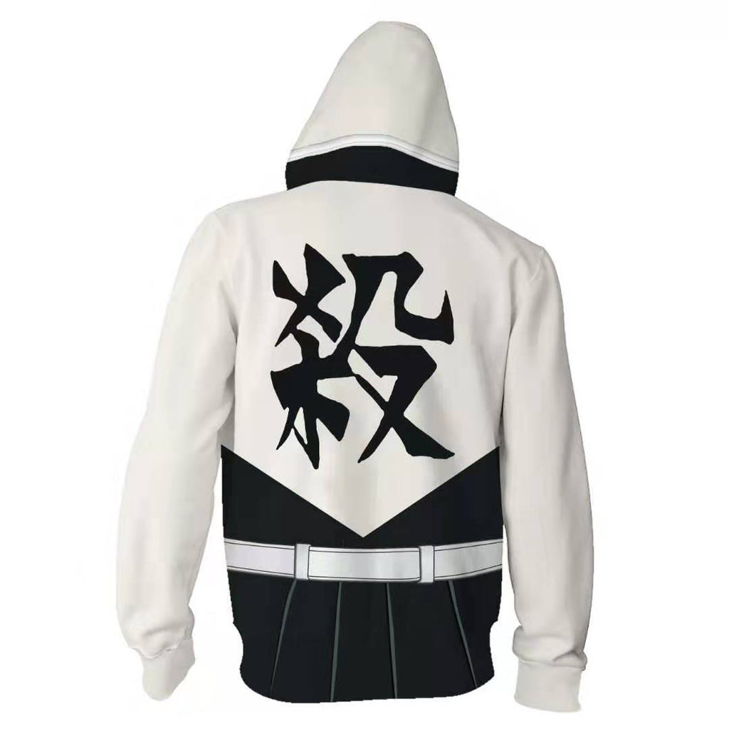 Demon Slayer Kimetsu no Yaiba Anime Kanroji Mitsuri New Unisex Adult Cosplay Zip Up 3D Print Hoodies Jacket Sweatshirt