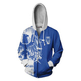 Harry Potter Movie Hogwarts School Ravenclaw Eagle Blue Adult Cosplay Unisex 3D Printed Hoodie Pullover Sweatshirt Jacket With Zipper
