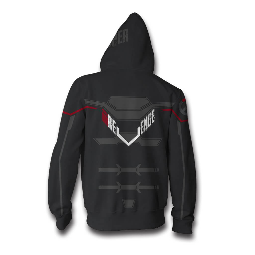 Overwatch Game Gabriel Reyes Reaper Damage Hero Unisex Adult Cosplay Zip Up 3D Print Hoodies Jacket Sweatshirt
