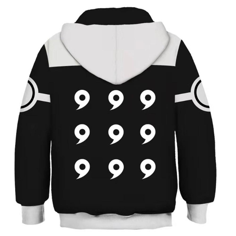 Kids Anime Hoodies Naruto Pullover 3D Print Jacket Sweatshirt