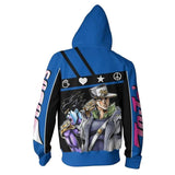 Unisex JoJo's Bizarre Adventure Hoodies Kujo Jotaro Printed Pullover Jacket Sweatshirt