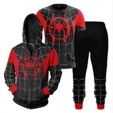 Unisex Miles Morales Cosplay Costume Into The Spider-Verse Cosplay Outfit Set