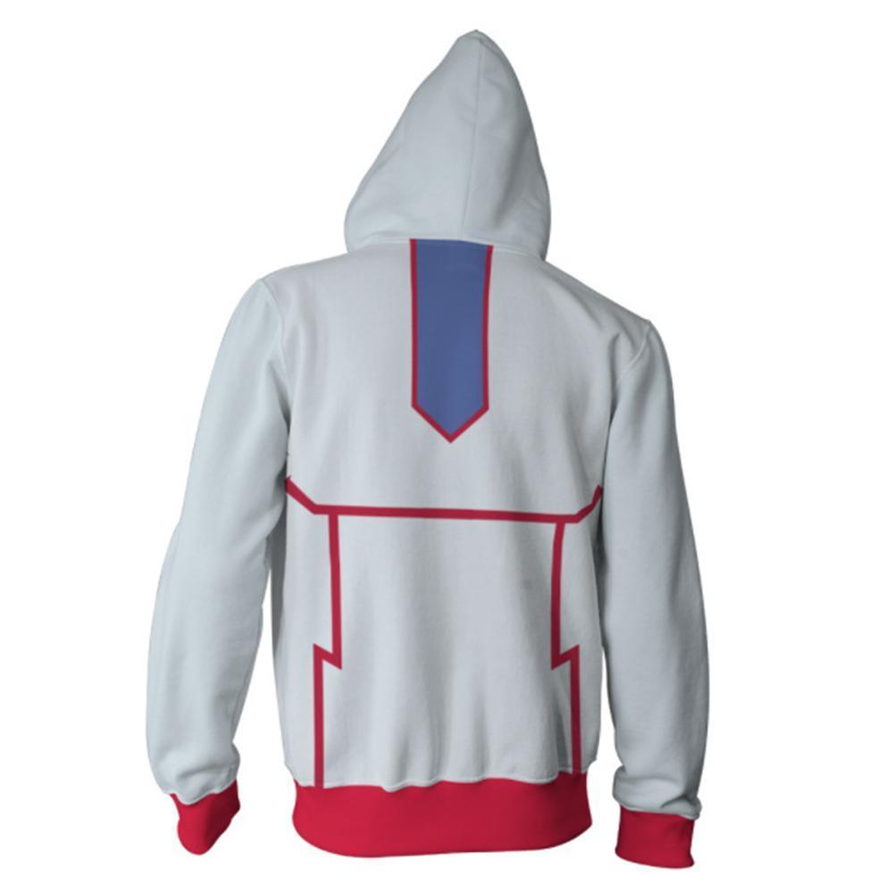 Unisex Elemental HERO Neos Hoodies Yu-Gi-Oh! Zip Up 3D Print Jacket Sweatshirt