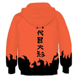 Kids Naruto Sixth Hokage Hoodies 3D Print Pullover Jacket Sweatshirt
