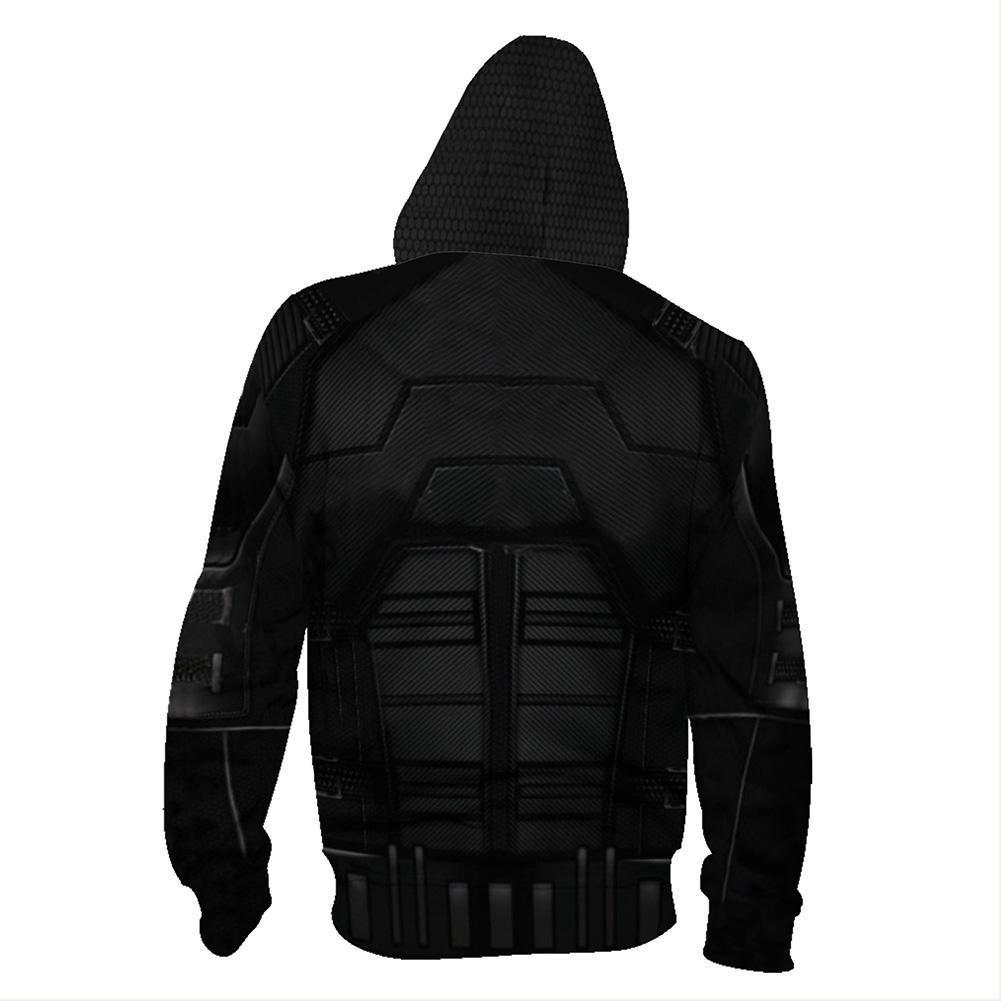 Unisex Spider-Man Stealth Battle Suit Hoodies Spider-Man Far From Home Zip Up 3D Print Jacket Sweatshirt