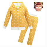 Girls Halloween Toy Story 4 Gabby Cosplay Costume Zip Up Hoodies Suit for Halloween Party Clothing