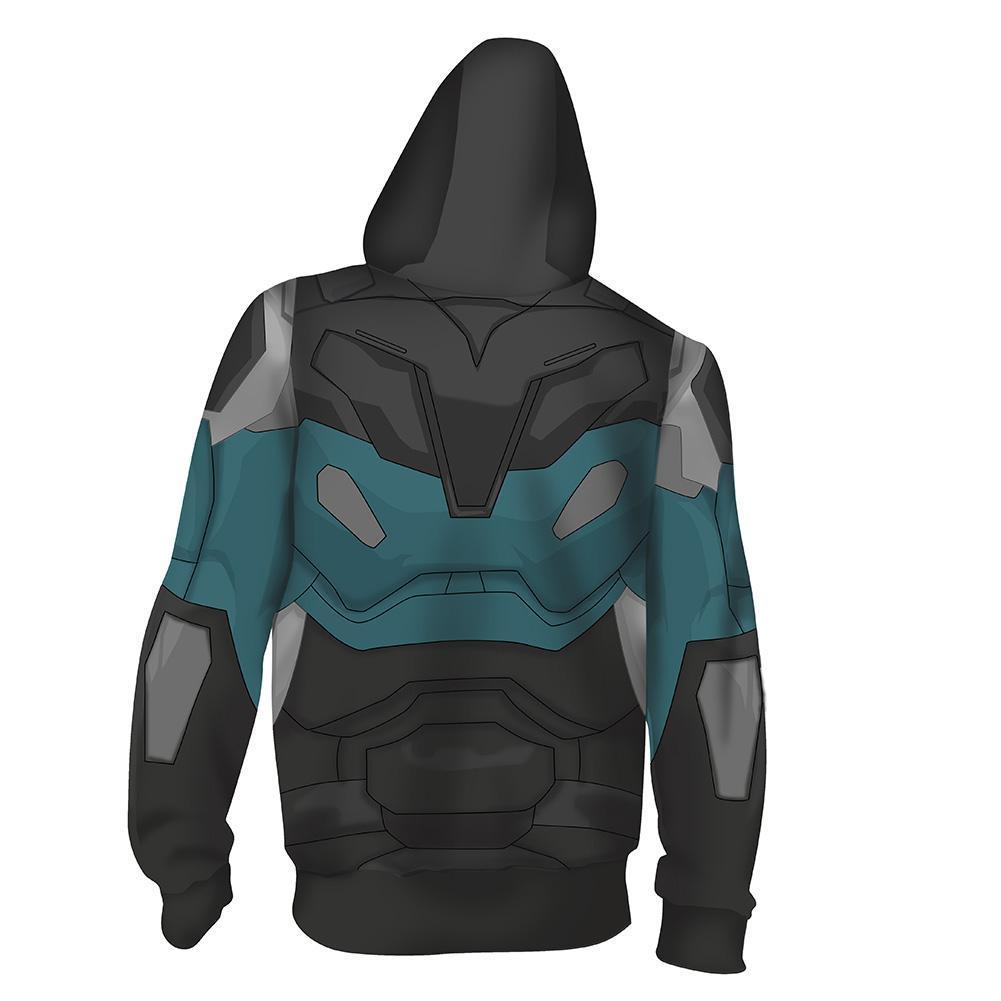 Unisex Julian Chase Hoodies Gen: Lock Zip Up 3D Print Jacket Sweatshirt