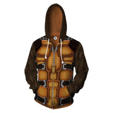 Unisex Rocket Raccoon Hoodies Guardians of the Galaxy Zip Up 3D Print Jacket Sweatshirt