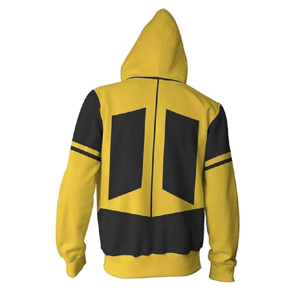 Unisex Bumblebee Hoodies Transformers Zip Up 3D Print Jacket Sweatshirt