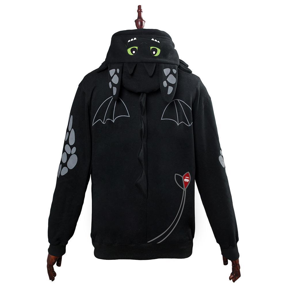 How to Train Your Dragon Toothless Cosplay Hoodie 3D Printed Thin Sports Jacket