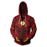 The Flash TV Unisex Hoodies Zip Up 3D Print Jacket Sweatshirt