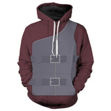 Unisex Hoodies Naruto Pullover 3D Print Jacket Sweatshirt