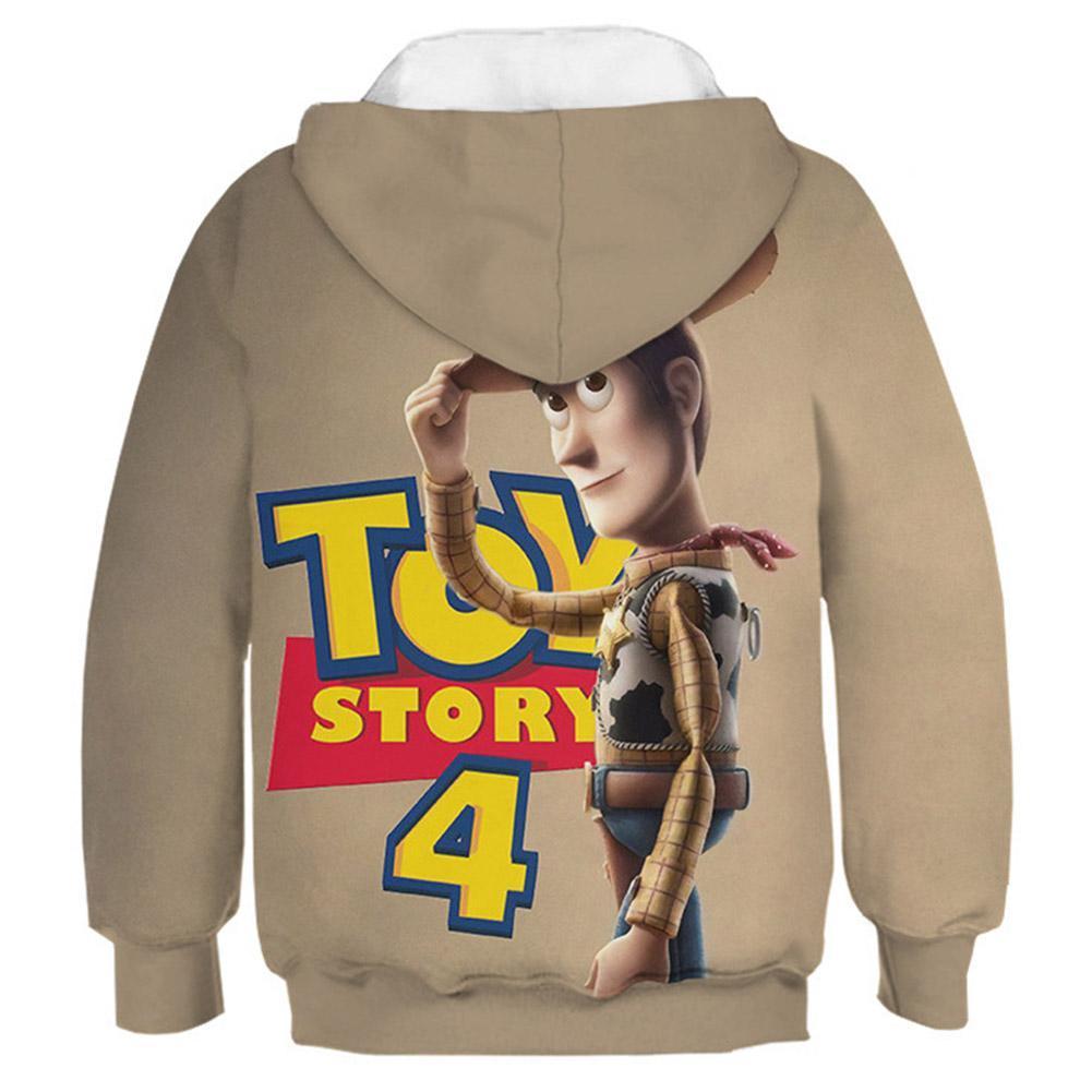 Kids Toy Story Hoodies Woody Printed Pullover Jacket Sweatshirt