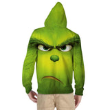 Kids Hoodie How the Grinch Stole Christmas Grinch Green Pullover Sweatshirt