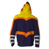 Unisex Endeavour Hoodies My Hero Academia Zip Up 3D Print Jacket Sweatshirt