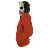 Unisex Arthur Fleck Hoodies 2019 Movie Joker Zip Up 3D Print Jacket Sweatshirt