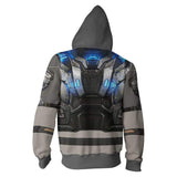 Unisex War Machine Hoodies Zip Up 3D Print Jacket Sweatshirt