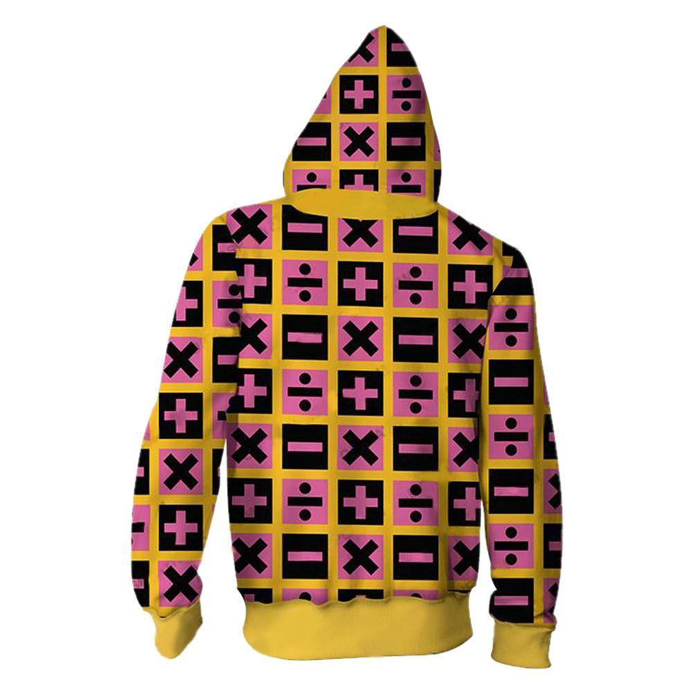 Trish Una Hoodies JoJo's Bizarre Adventure Golden Wind Unisex Zip Up 3D Print Jacket Sweatshirt
