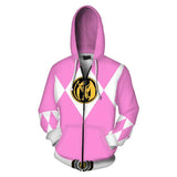 Power Rangers TV Kimberly Ann Hart Pink Ranger Unisex Adult Cosplay Zip Up 3D Print Hoodies Jacket Sweatshirt