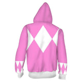 Power Rangers TV Kimberly Ann Hart Pink Ranger Unisex Adult Cosplay Zip Up 3D Print Hoodies Jacket Sweatshirt