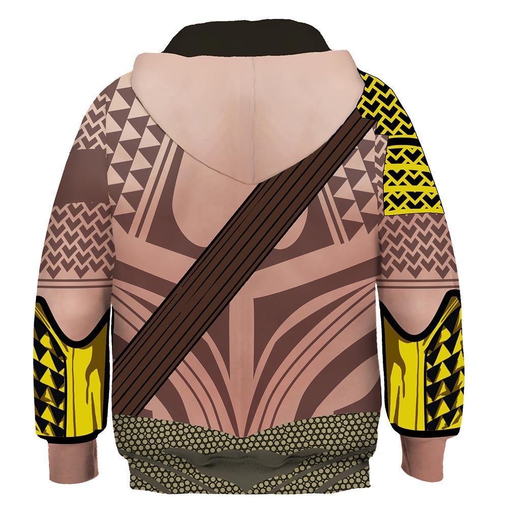 Kids Arthur Curry Hoodies Aquaman Pullover 3D Print Jacket Sweatshirt