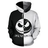 Unisex Nightmare Before Christmas Hoodies Jack Skellington Printed Pullover Jacket Sweatshirt