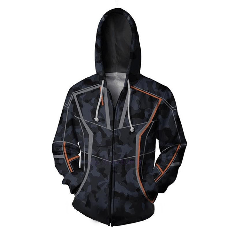Avengers Movie Iron Man Style 3 Cosplay Unisex 3D Printed Hoodie Sweatshirt Jacket With Zipper