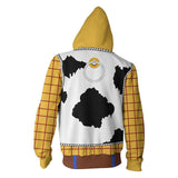 Toy Story 3D Sweater Cosplay Anime Zipper Cardigan Hooded Sports Jacket