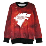 Game of Thrones House Stark Direwolf 3D Printed Sweatershirt