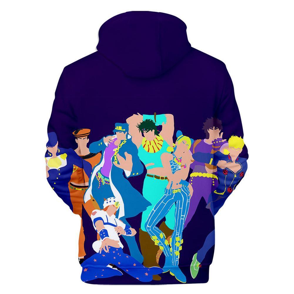 Unisex Hoodie JoJo's Bizarre Adventure Role Printed Pullover Sweatshirt