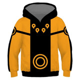 Kids Kyuubi Uzumaki Naruto Hoodies Naruto Pullover 3D Print Jacket Sweatshirt