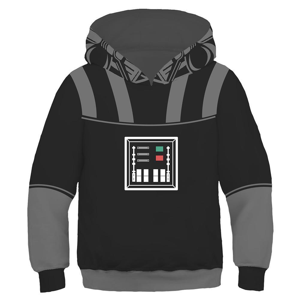 Kids Darth Vader Hoodies Star Wars Pullover 3D Print Jacket Sweatshirt