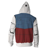 Mobile Suit Gundam Anime Unisex Adult Cosplay Zip Up 3D Print Hoodie Jacket Sweatshirt