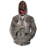 Stranger Things TV Demogorgon Unisex Adult Cosplay Zip Up 3D Print Jacket Sweatshirt
