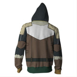 Adult Naofumi Iwatani Hoodies Rising of Shield Hero Zip Up 3D Print Jacket Sweatshirt