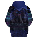 Descendants 3 Movie Mal Unisex Adult Cosplay 3D Print Hoodies Pullover Jacket Sweatshirt