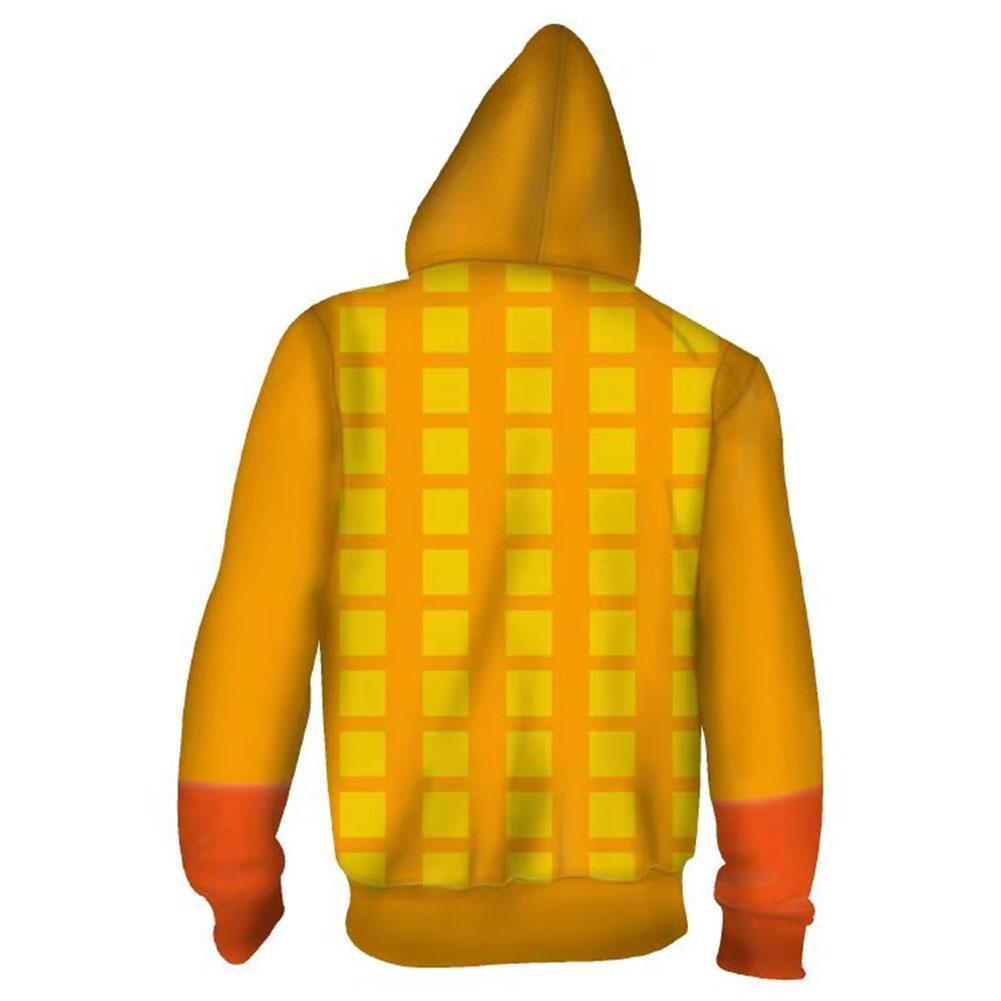 Ghirga Narancia Hoodies JoJo's Bizarre Adventure Unisex Zip Up 3D Print Jacket Sweatshirt