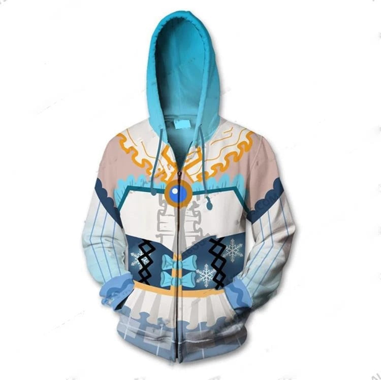 Hatsune Miku Anime Bottle Miku Cosplay Unisex 3D Printed Hoodie Sweatshirt Jacket With Zipper