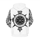 Viking Wolf Pattern Symbol Tattoo 6 Unisex Adult Cosplay 3D Print Hoodie Pullover Sweatshirt