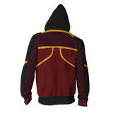 Avatar The Last Airbender Anime P'Li Red Lotus Unisex Adult Cosplay Zip Up 3D Print Hoodie Jacket Sweatshirt